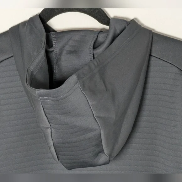 Spyder New Men's Full Zip Hoodie Sweater Gray Size M Pockets Stretchy Activewear - Picture 9 of 12